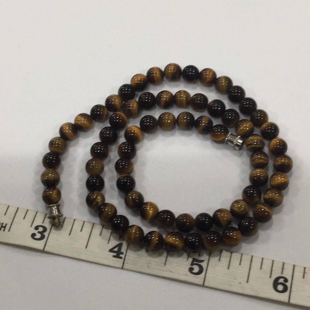 Tiger eye beaded necklace